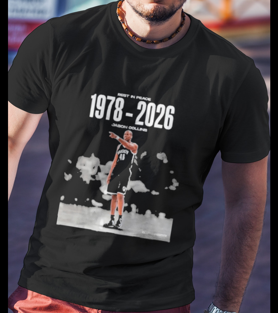 Rip In Power 1978 2026 Jason Collins Basketball Tribute Clutchpoints T-Shirt