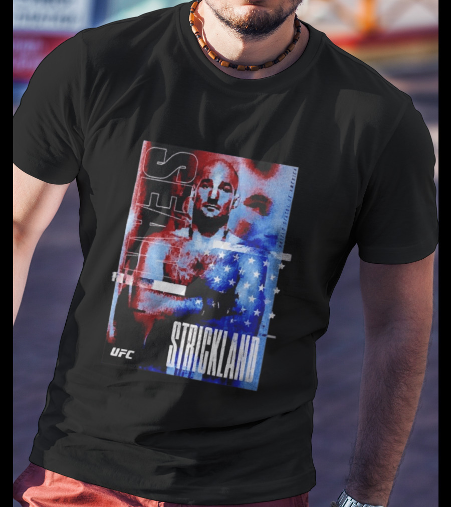Sean Strickland UFC Fighter American Flag T-Shirt