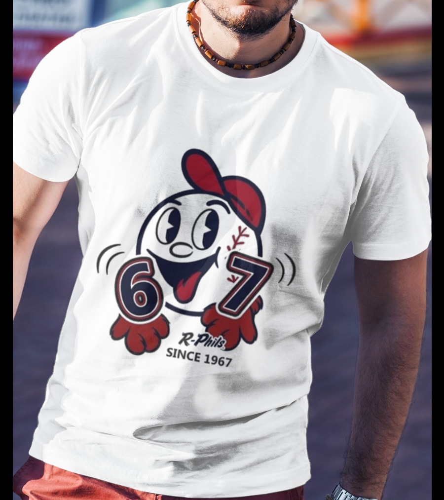 Reading Fightin Phils R Phils Character 67 Since 1967 T-Shirt