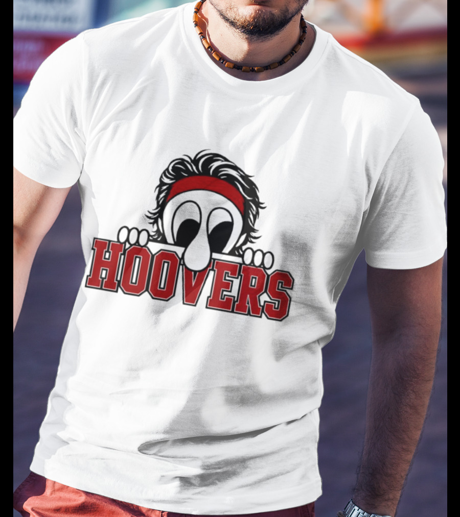Hoovers Peeking Character With Red Headband T-Shirt