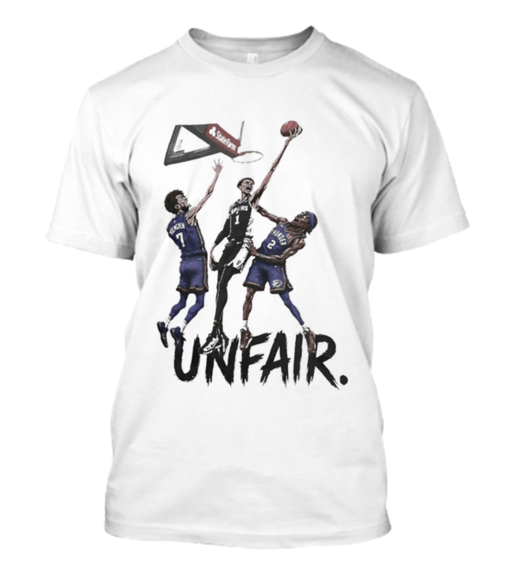 Unfair San Antonio Spurs Basketball Players Dunk T-Shirt