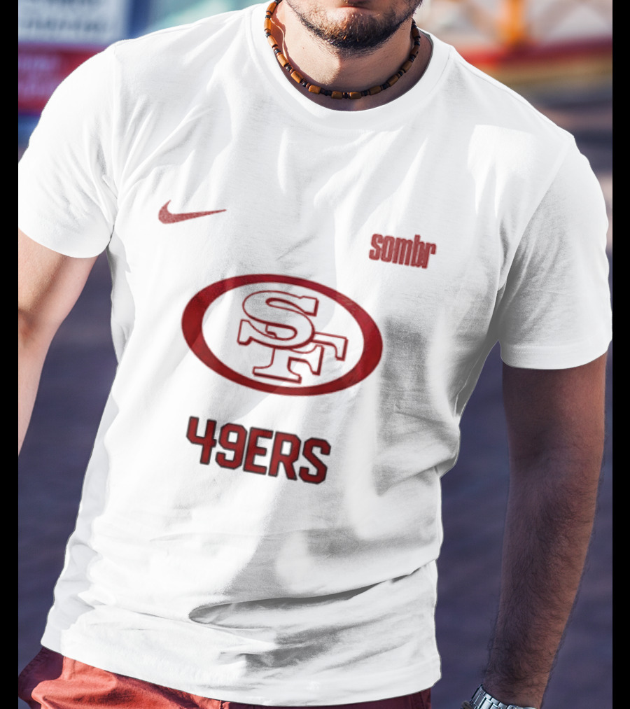 Nike San Francisco 49ers Sombr Collaboration 49ers SF T-Shirt