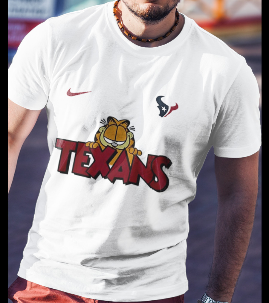Nike Houston Texans Orange Cat Pose T-Shirt