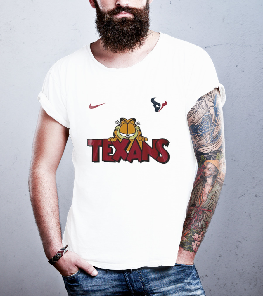 Nike Houston Texans Orange Cat Pose T-Shirt