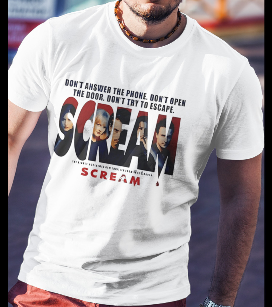 Scream Don't Answer The Phone Don't Open The Door Don't Try To Escape Wes Craven T-Shirt