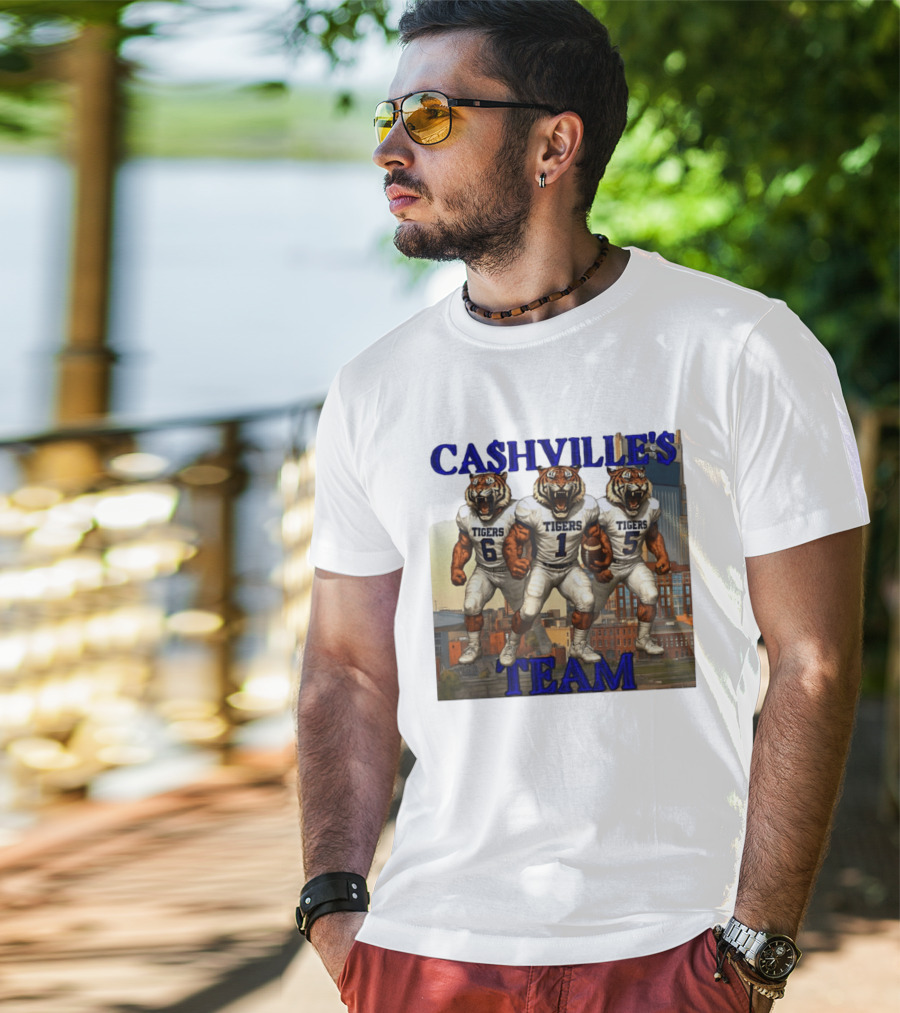 Cashville's Team Tennessee State Tigers Football Trio T-Shirt