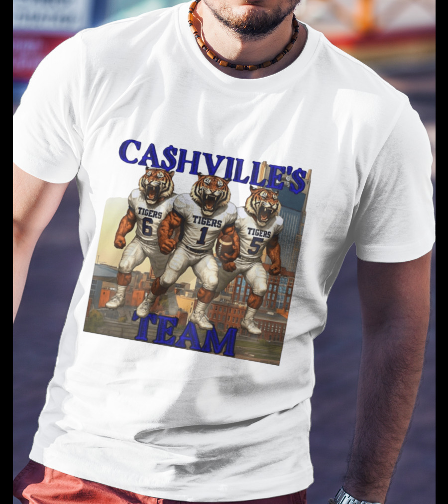 Cashville's Team Tennessee State Tigers Football Trio T-Shirt
