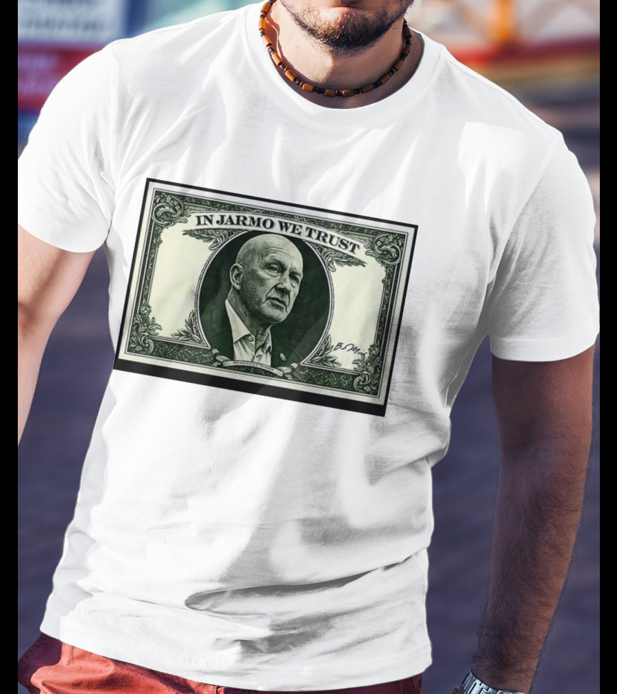 In Jarmo We Trust Dollar Bill Buffalo Sabres Jarmo Kekalainen T-Shirt