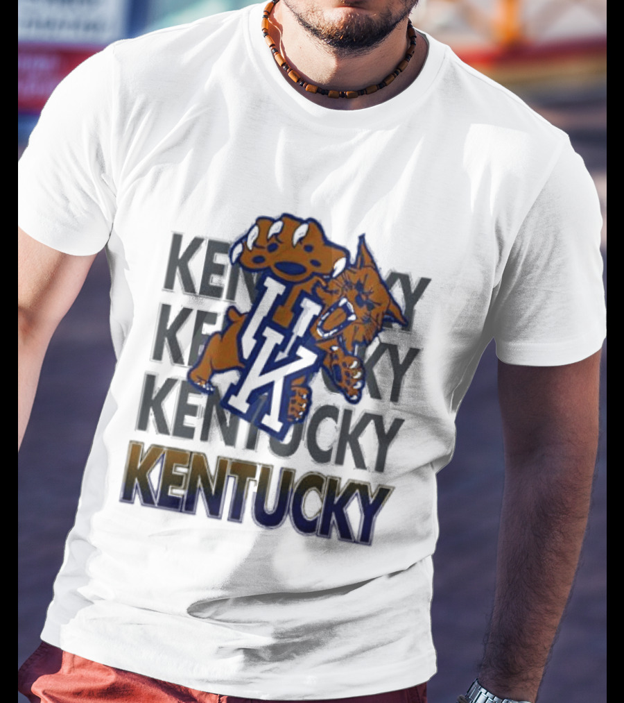Kentucky Wildcat NCAA Stacked UK Kentucky T-Shirt