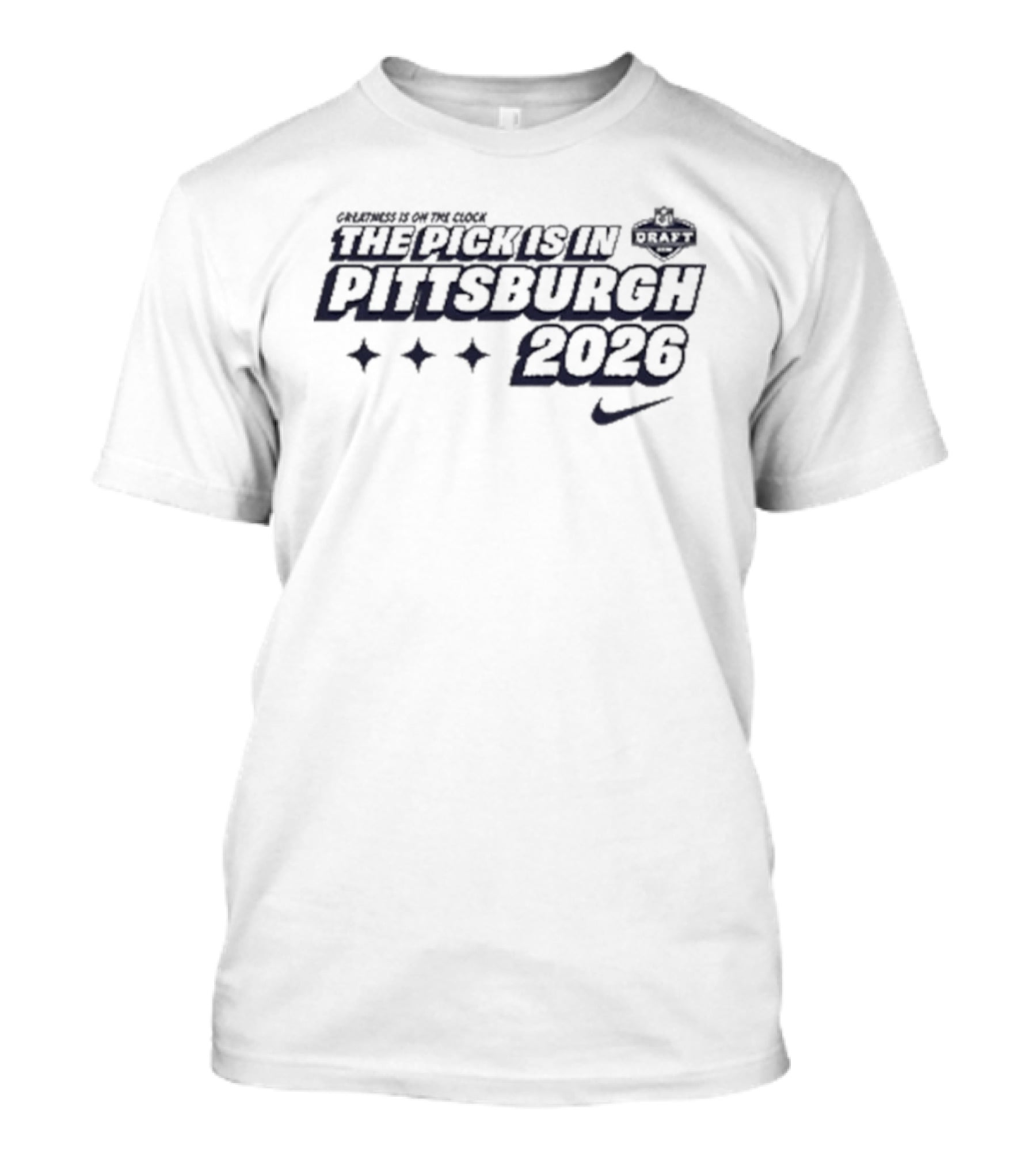 2026 The Pick Is In Pittsburgh Nike Stars T-Shirt