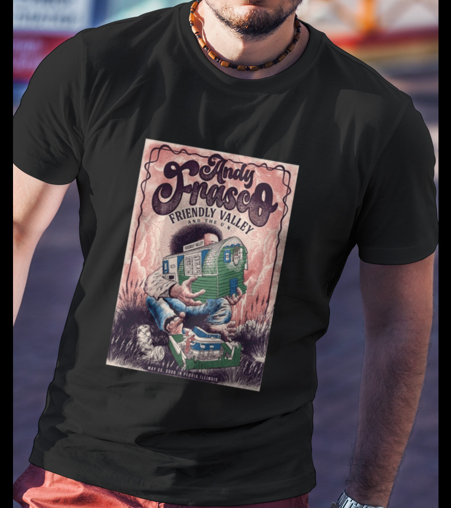 Andy Frasco Friendly Valley And The U.N. May 22 2026 Peoria Illinois T-Shirt