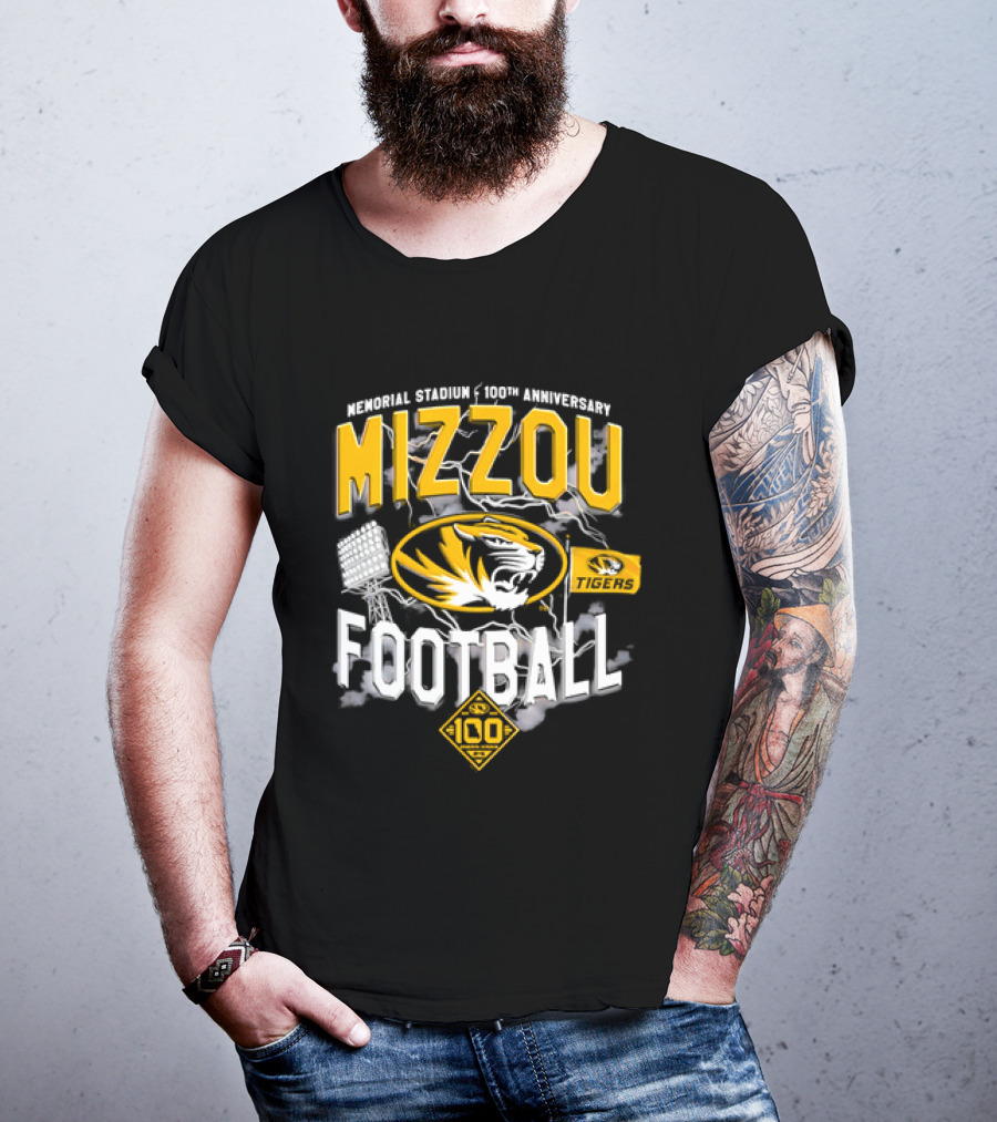 Missouri Tigers Mizzou Football 2026 Memorial Stadium 100th Anniversary T-Shirt
