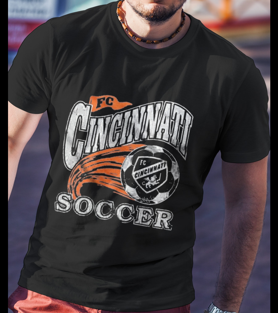 FC Cincinnati Soccer Emblem Ball Highlight T-Shirt