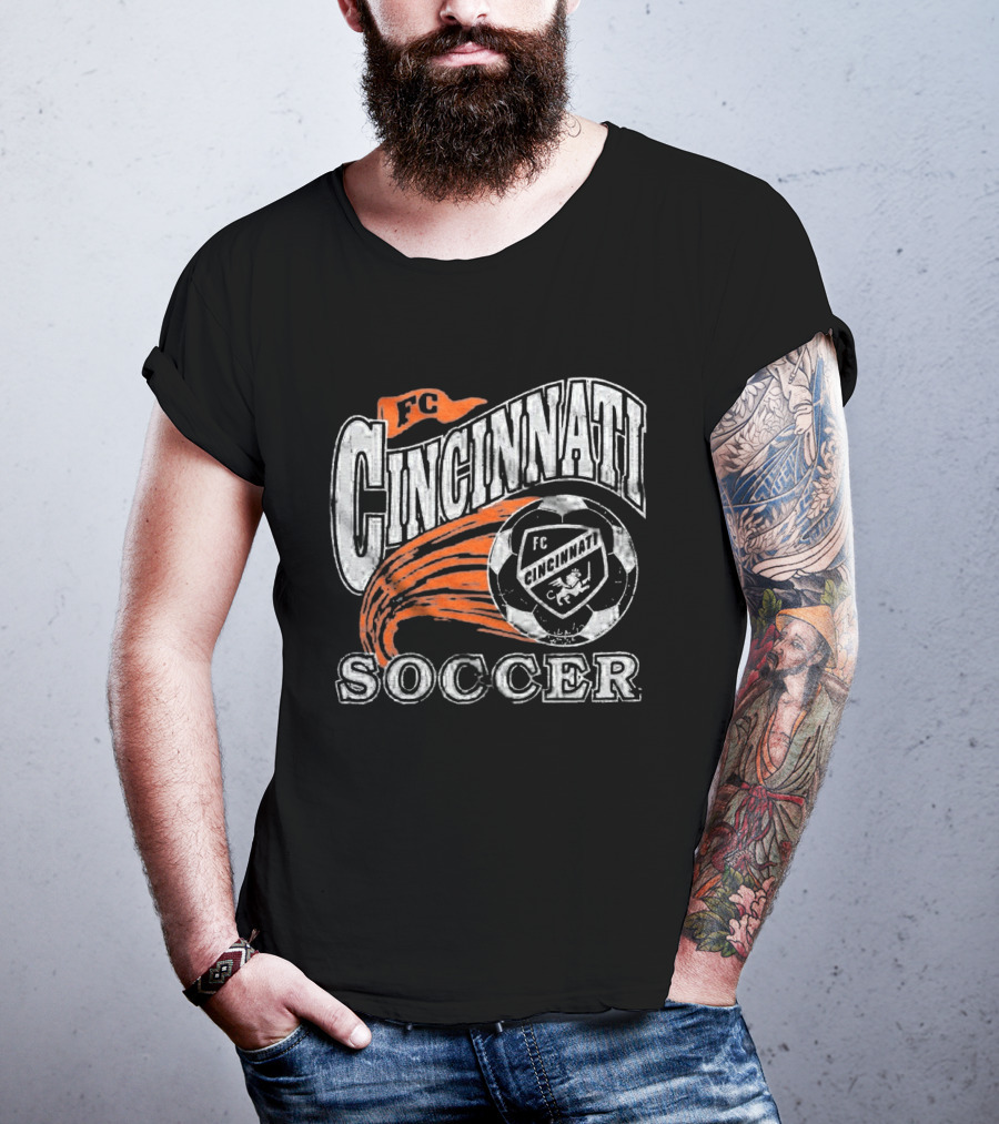FC Cincinnati Soccer Emblem Ball Highlight T-Shirt