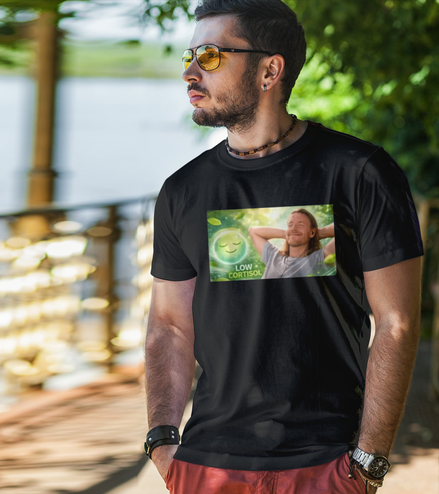 Low Cortisol Goatis 2026 Stress Free Relaxation T-Shirt