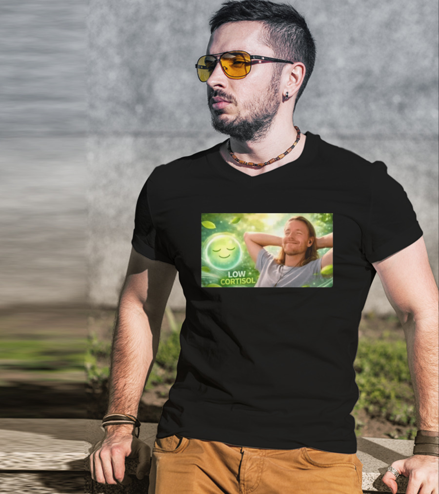 Low Cortisol Goatis 2026 Stress Free Relaxation T-Shirt