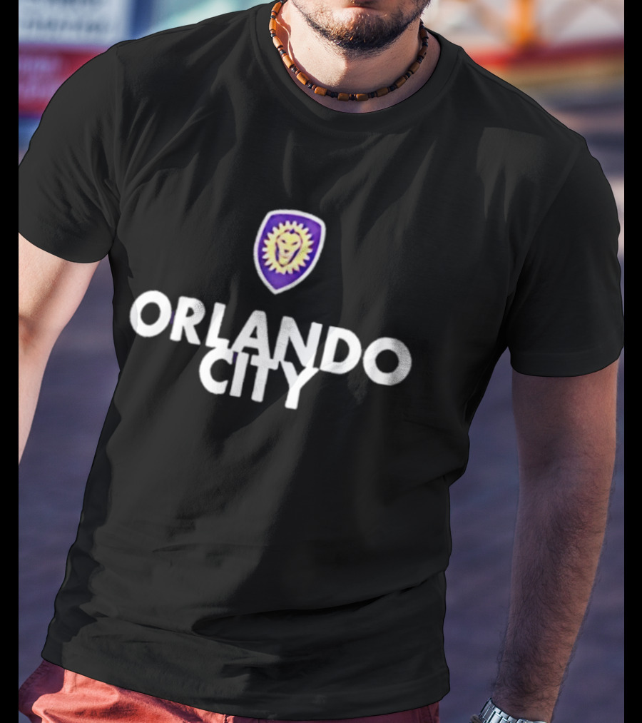 Orlando City SC Soccer Club Logo Lion T-Shirt