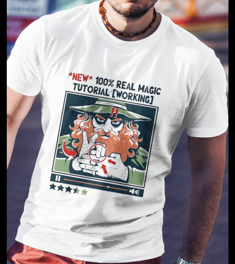 New 100 Percent Real Magic Tutorial Working T-Shirt