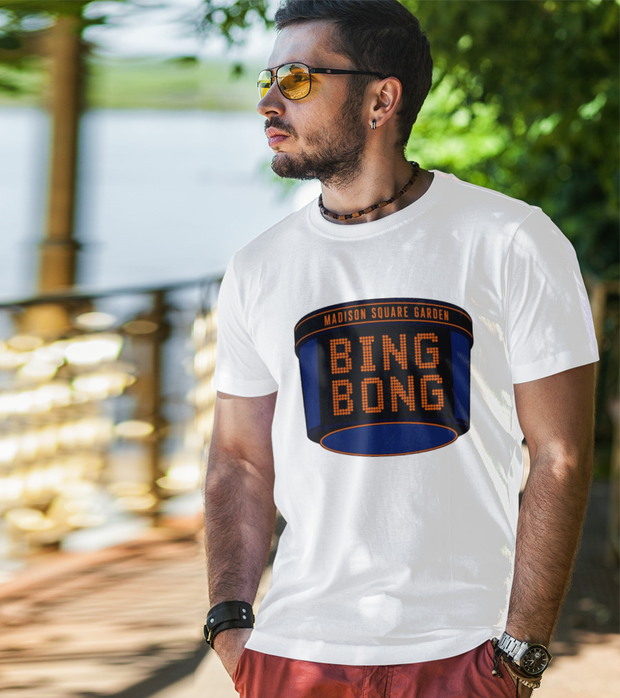 Bing Bong Madison Square Garden New York Knicks Basketball Phrase T-Shirt