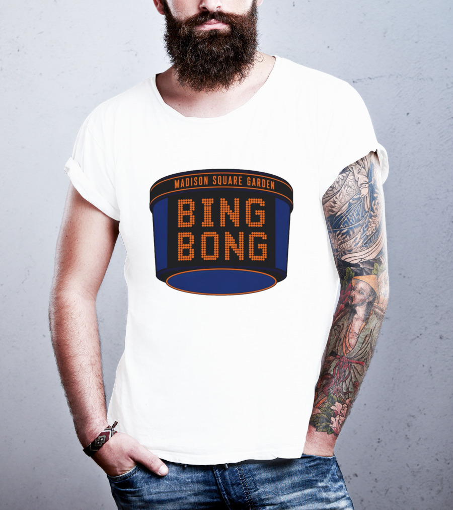 Bing Bong Madison Square Garden New York Knicks Basketball Phrase T-Shirt