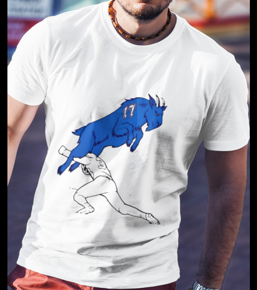 Buffalo Bills Jumping Goat Football T-Shirt