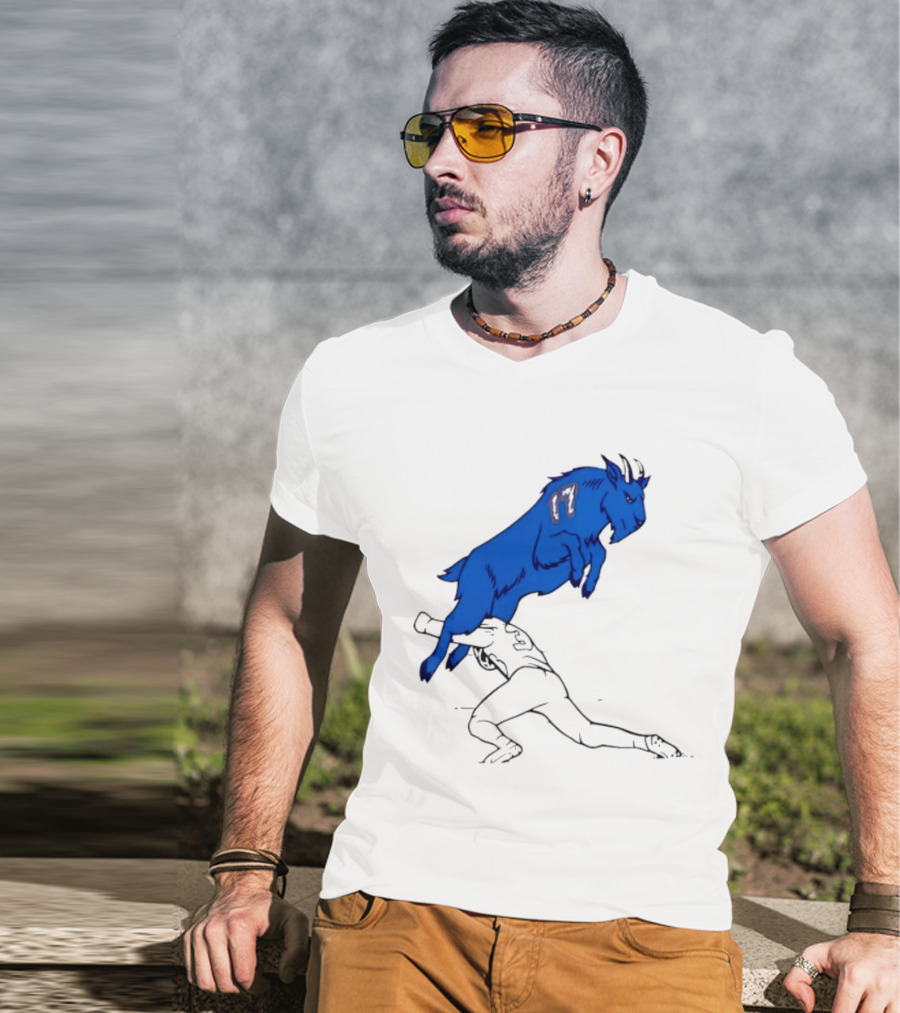 Buffalo Bills Jumping Goat Football T-Shirt