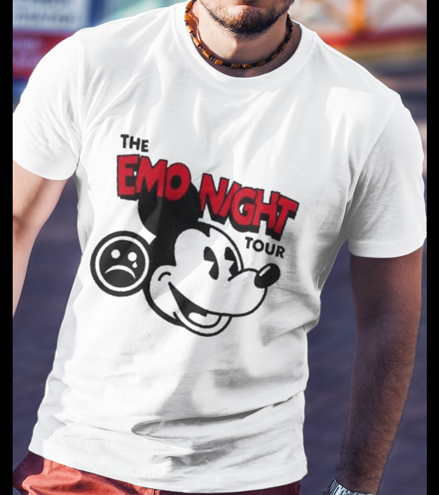 The Emo Night Tour Mouse Sad Face T-Shirt