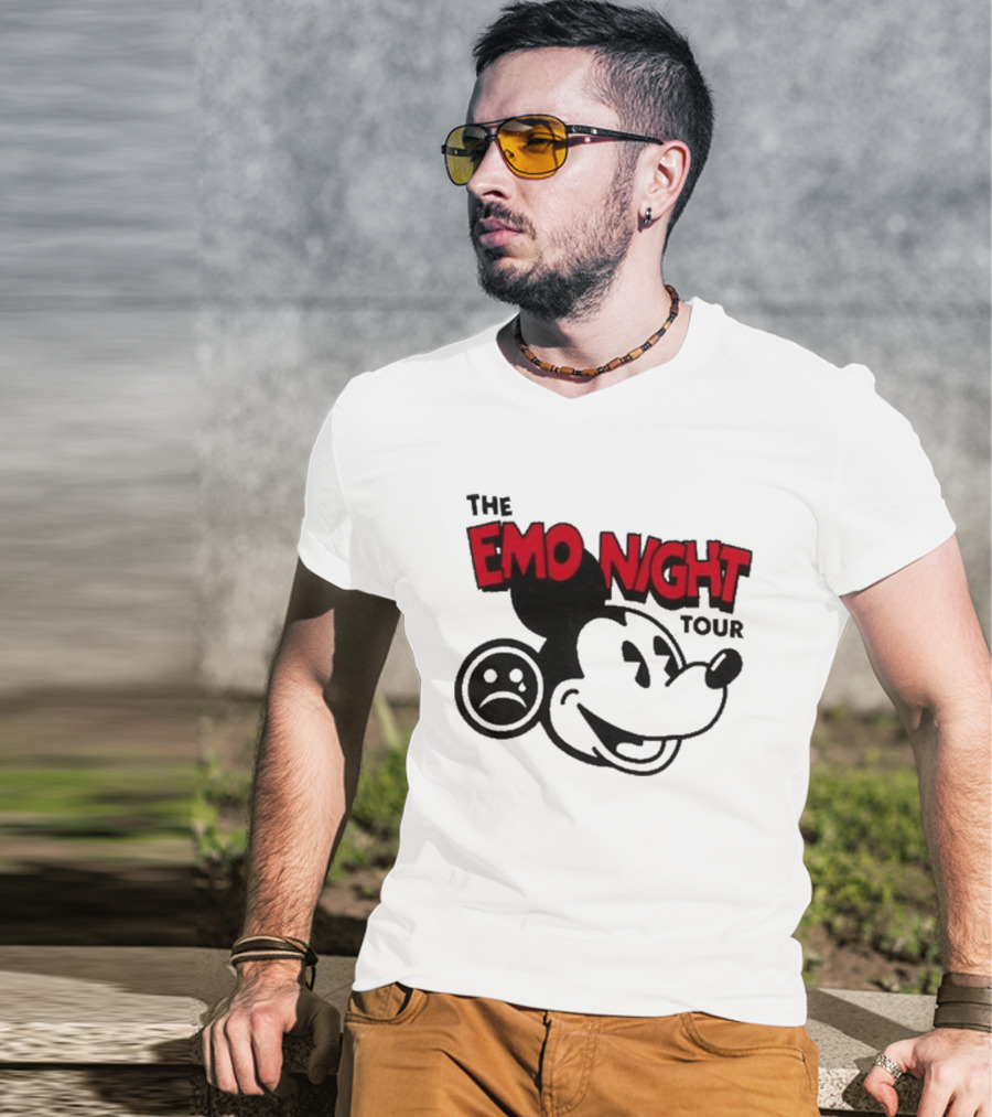 The Emo Night Tour Mouse Sad Face T-Shirt