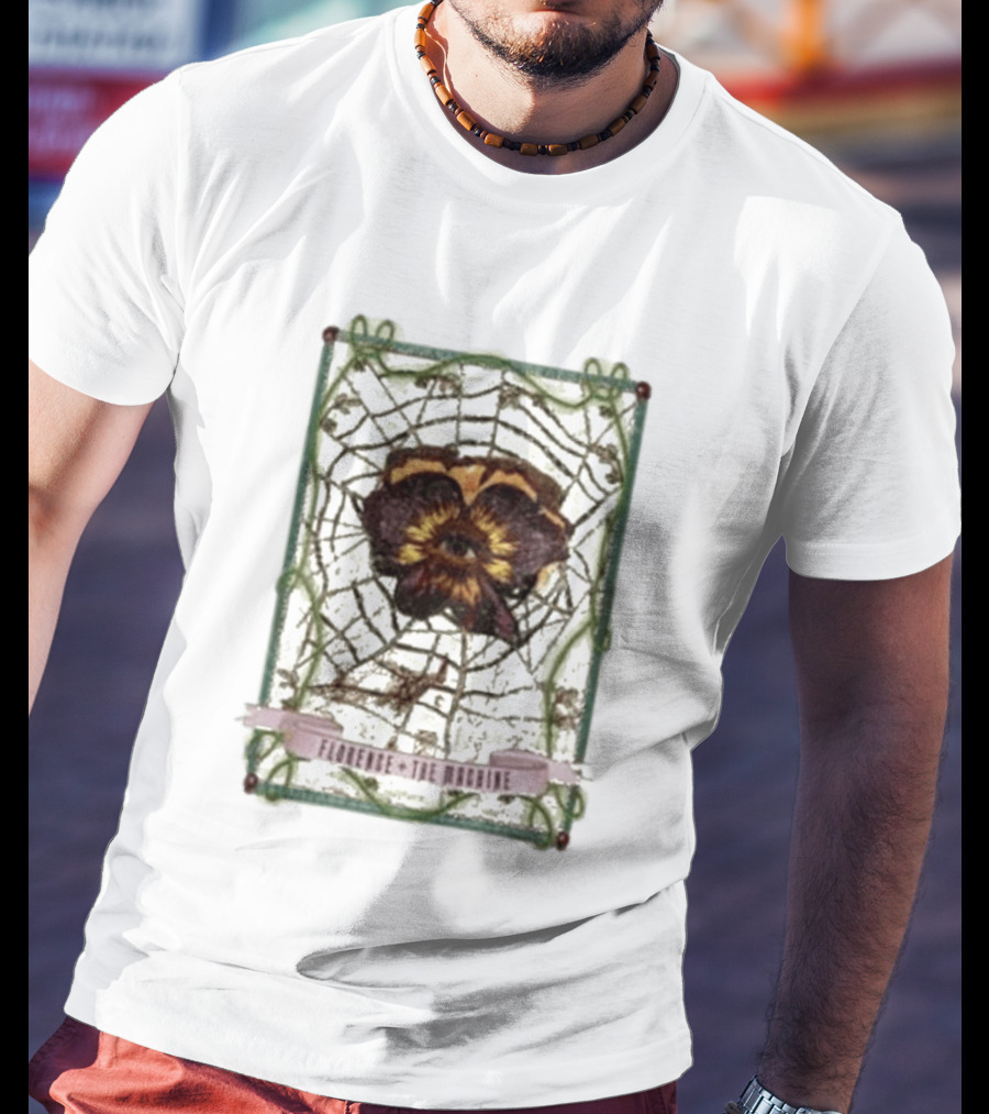 Florence And The Machine Flower Spider Web T-Shirt