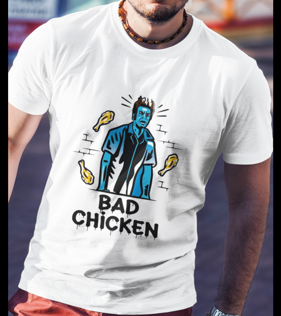 Kramer Bad Chicken Fried Ice Cream Character Bucket T-Shirt