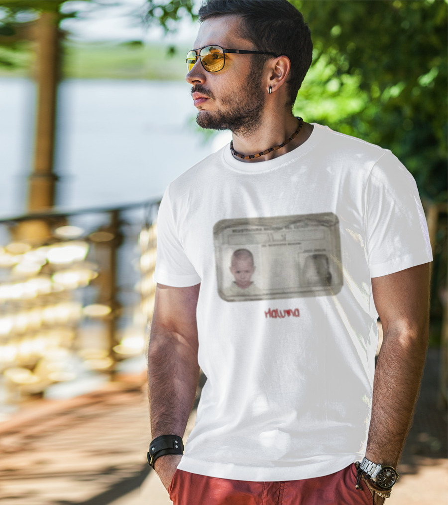 Maluma I.D. Card Rectangular Image Childhood Picture T-Shirt