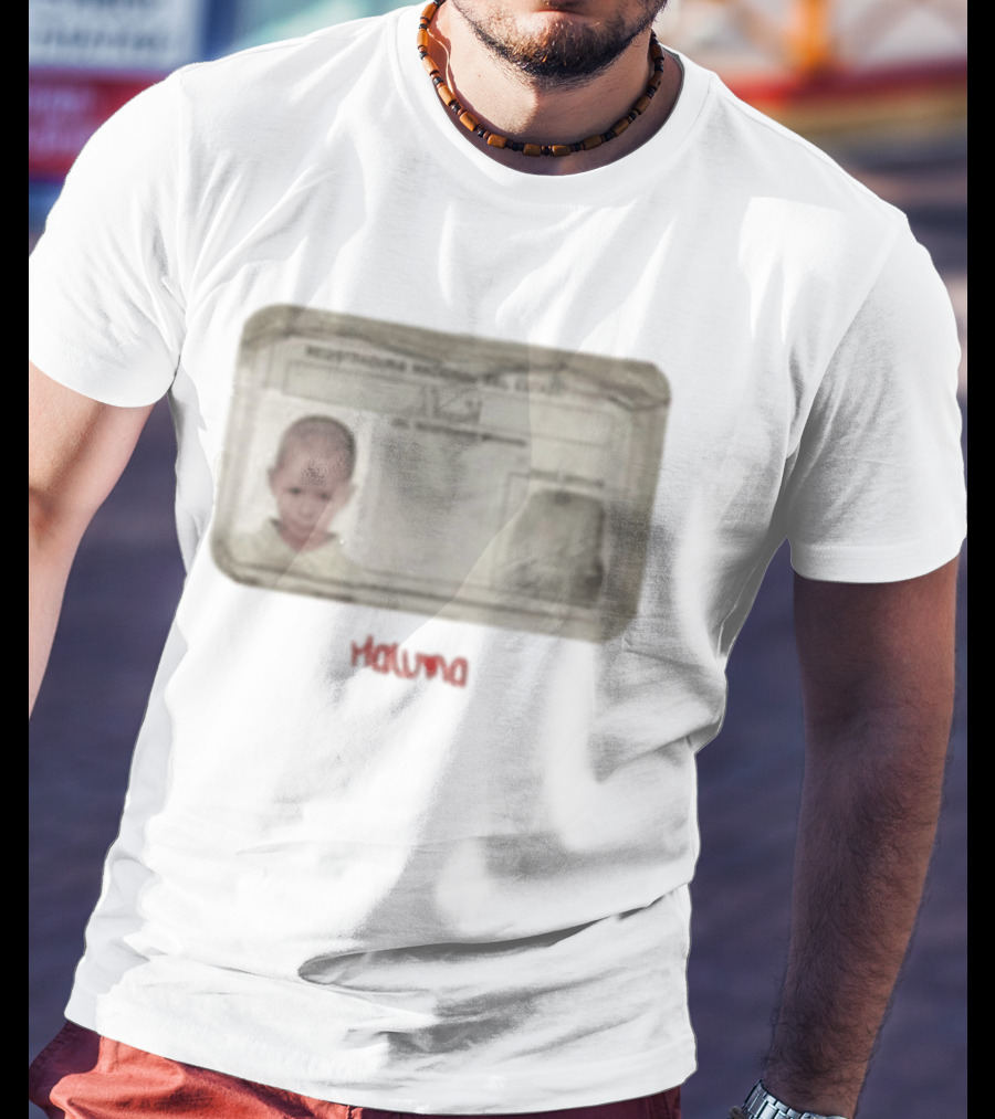 Maluma I.D. Card Rectangular Image Childhood Picture T-Shirt