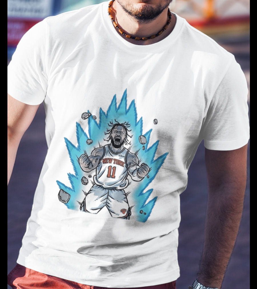New York Knicks Jalen Brunson Super Saiyan Power 2000 Basketball Energy T-Shirt