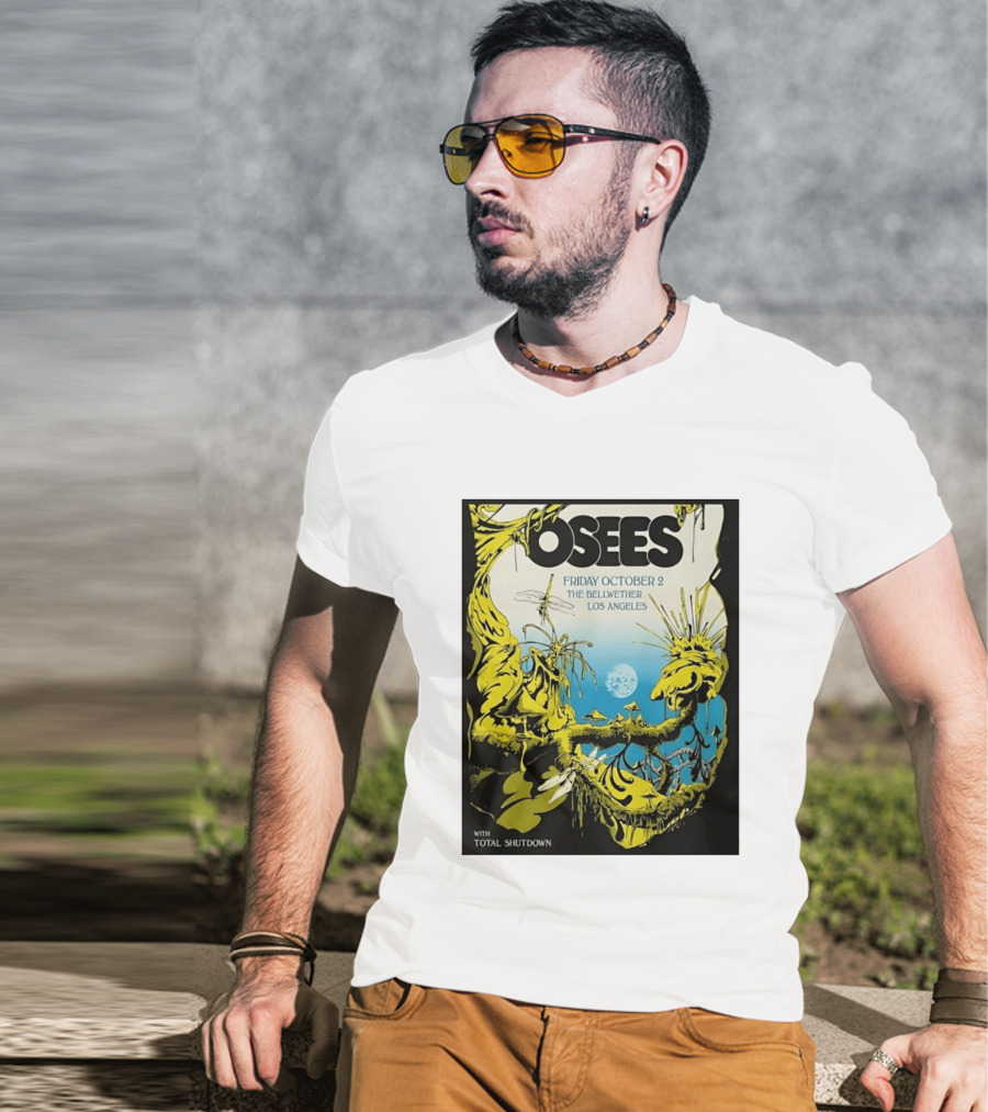 Osees Friday October 2 The Bellwether Los Angeles With Total Shutdown T-Shirt