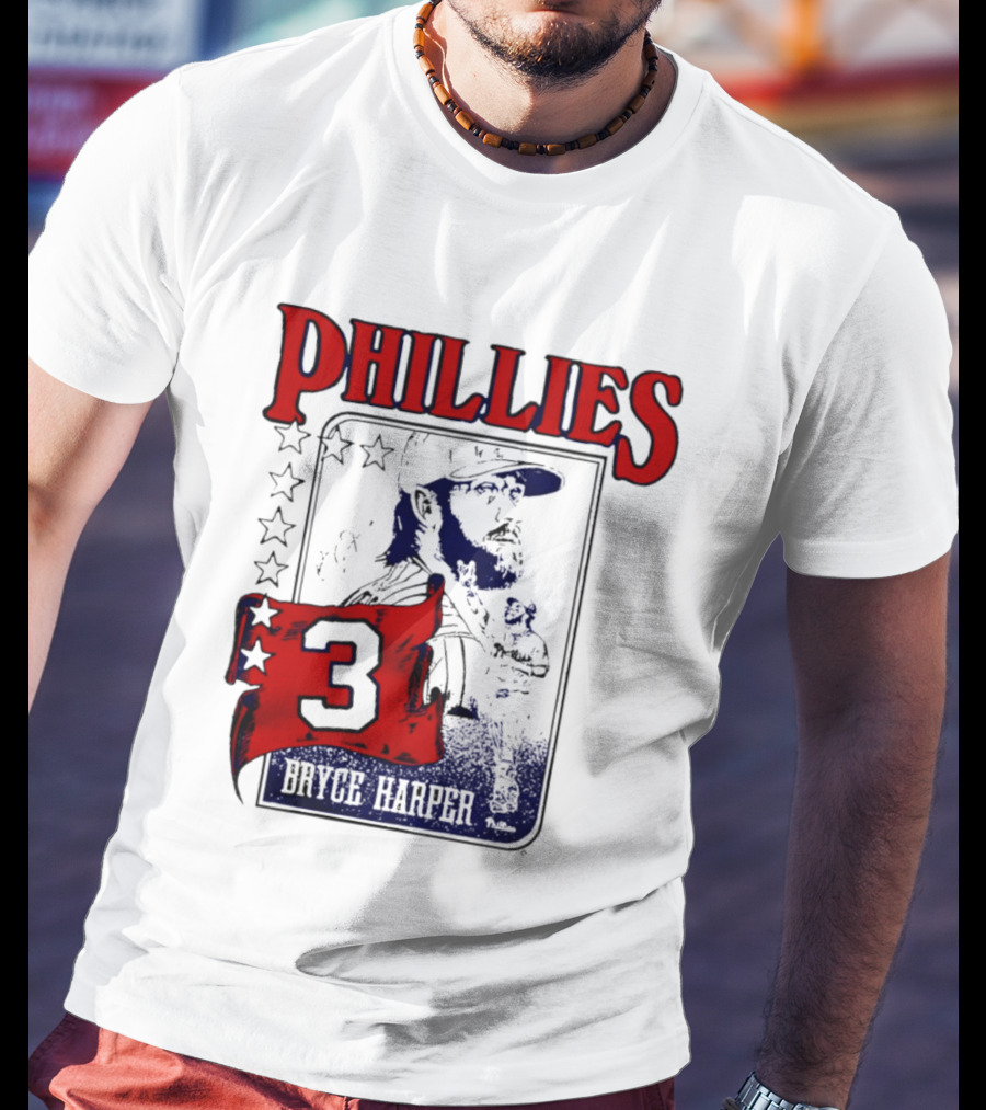 Phillies Bryce Harper 3 Star Player Philadelphia T-Shirt