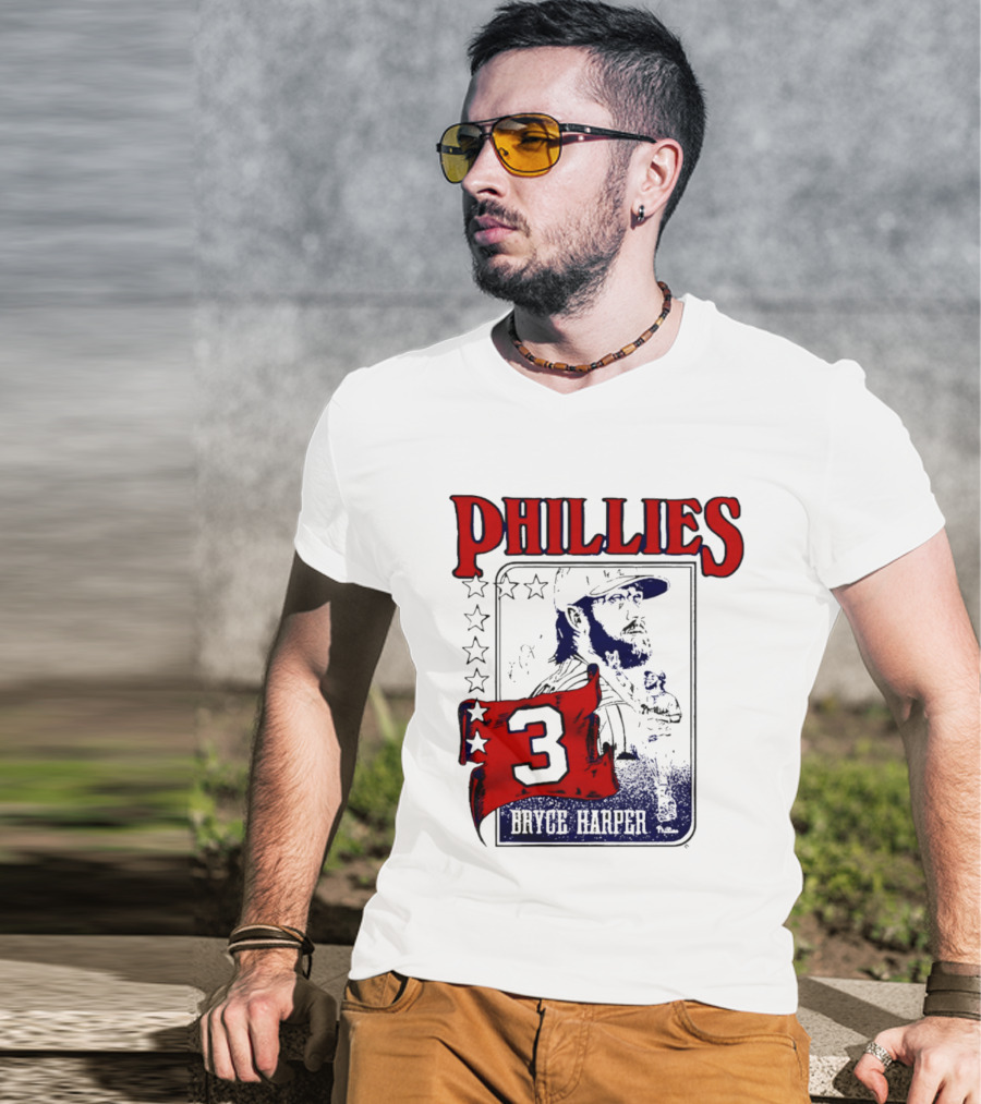 Phillies Bryce Harper 3 Star Player Philadelphia T-Shirt