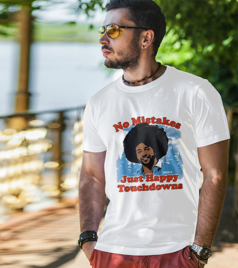 Rome Odunze No Mistakes Just Happy Little Touchdowns NFLPA T-Shirt