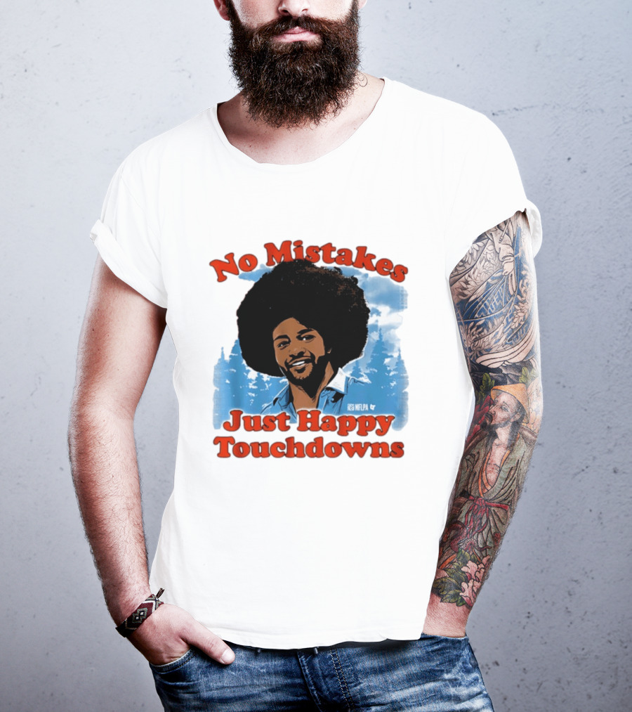 Rome Odunze No Mistakes Just Happy Little Touchdowns NFLPA T-Shirt