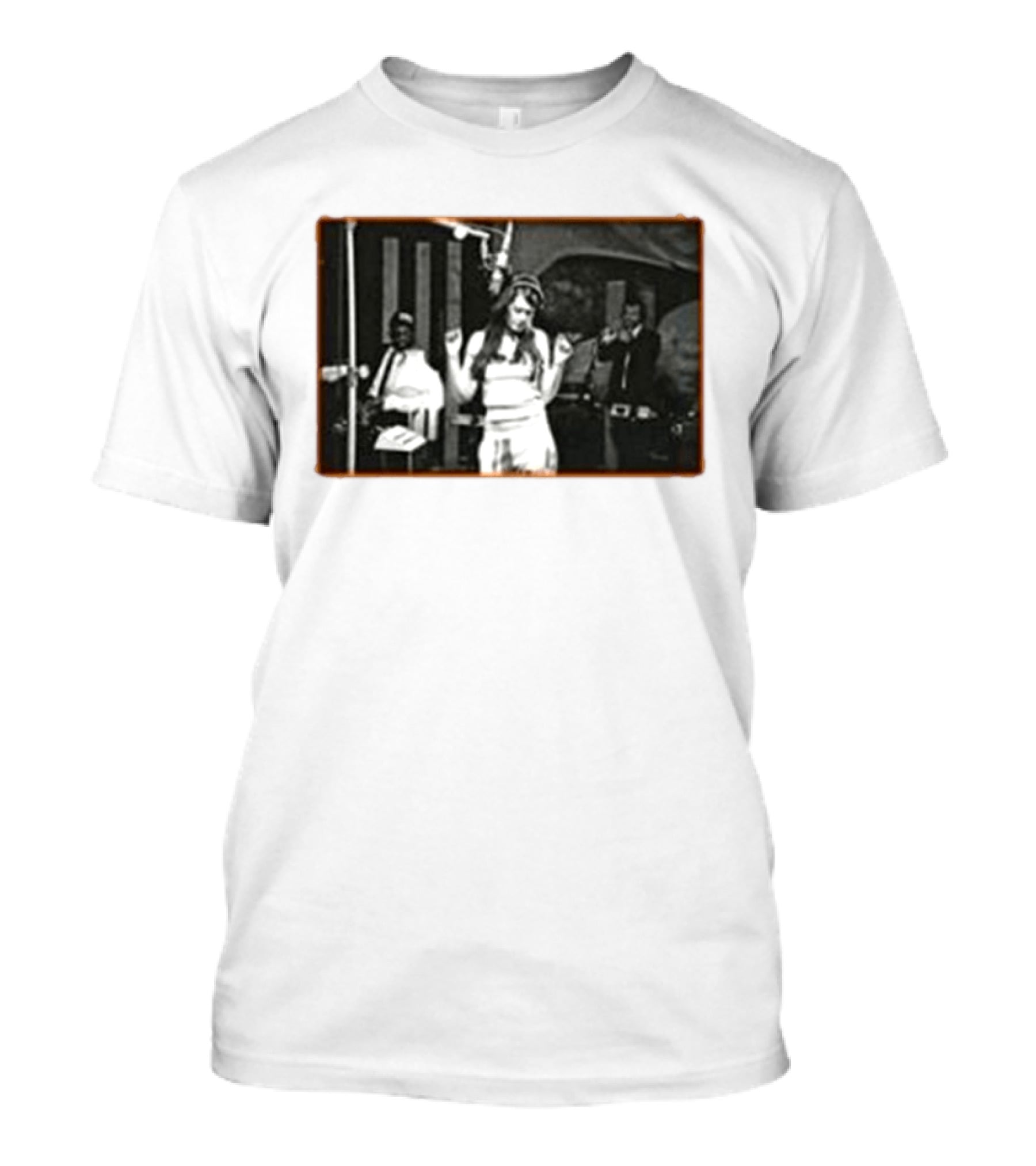 Sienna Spiro Visitor Studio Retro Black And White Music Scene T-Shirt