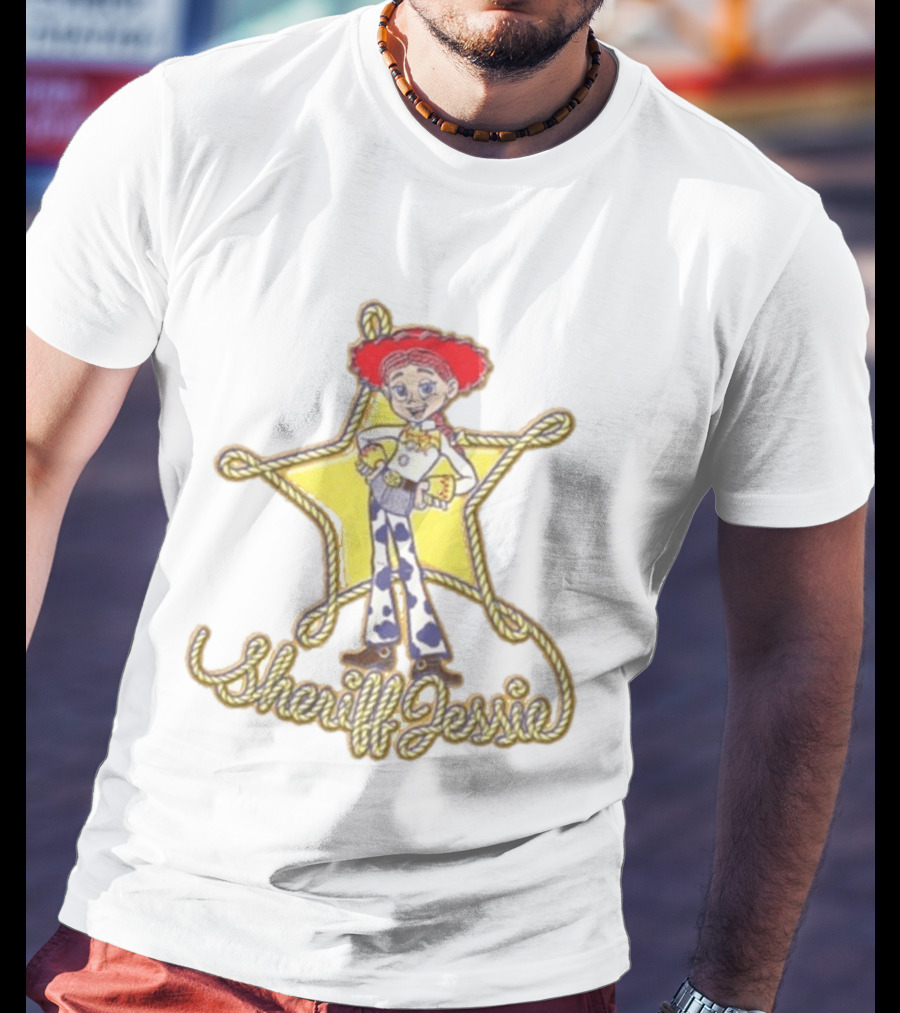 Sheriff Jessie Toy Story 5 Star Badge Rope Cowgirl T-Shirt