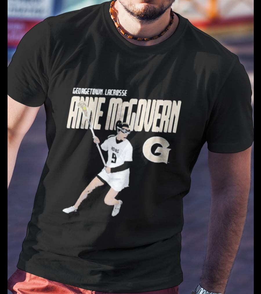 Anne McGovern Georgetown Lacrosse Player Number 9 T-Shirt
