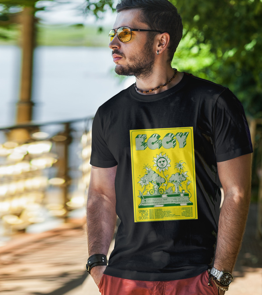 Eggy Spring Tour 2026 Concert With Sunflower And Piano T-Shirt