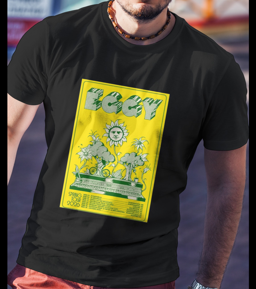 Eggy Spring Tour 2026 Concert With Sunflower And Piano T-Shirt