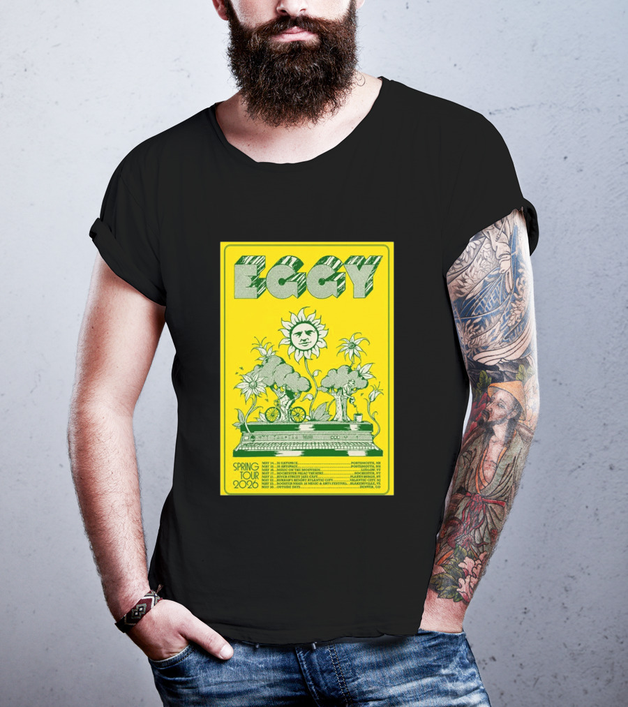 Eggy Spring Tour 2026 Concert With Sunflower And Piano T-Shirt