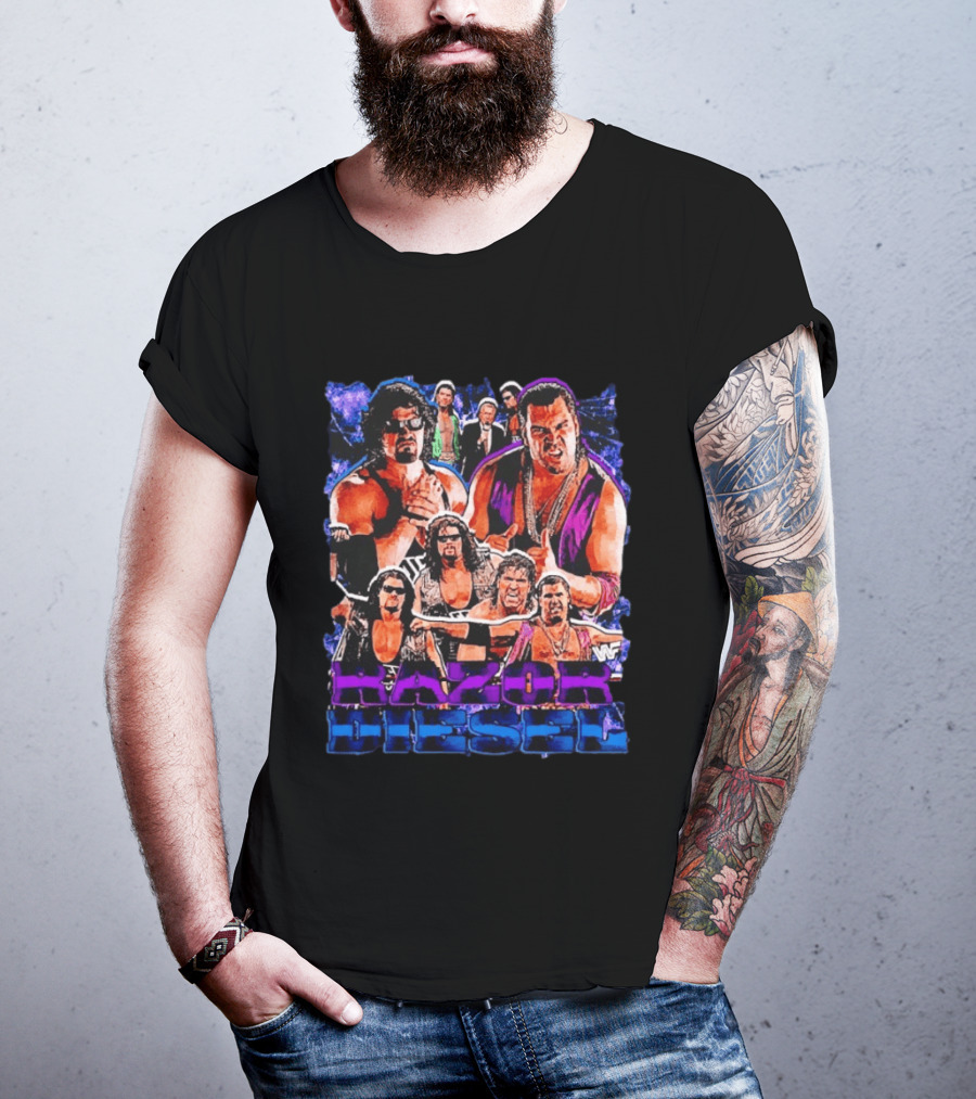 WWF Razor Ramon Diesel Kevin Nash Wrestling Legends History T-Shirt