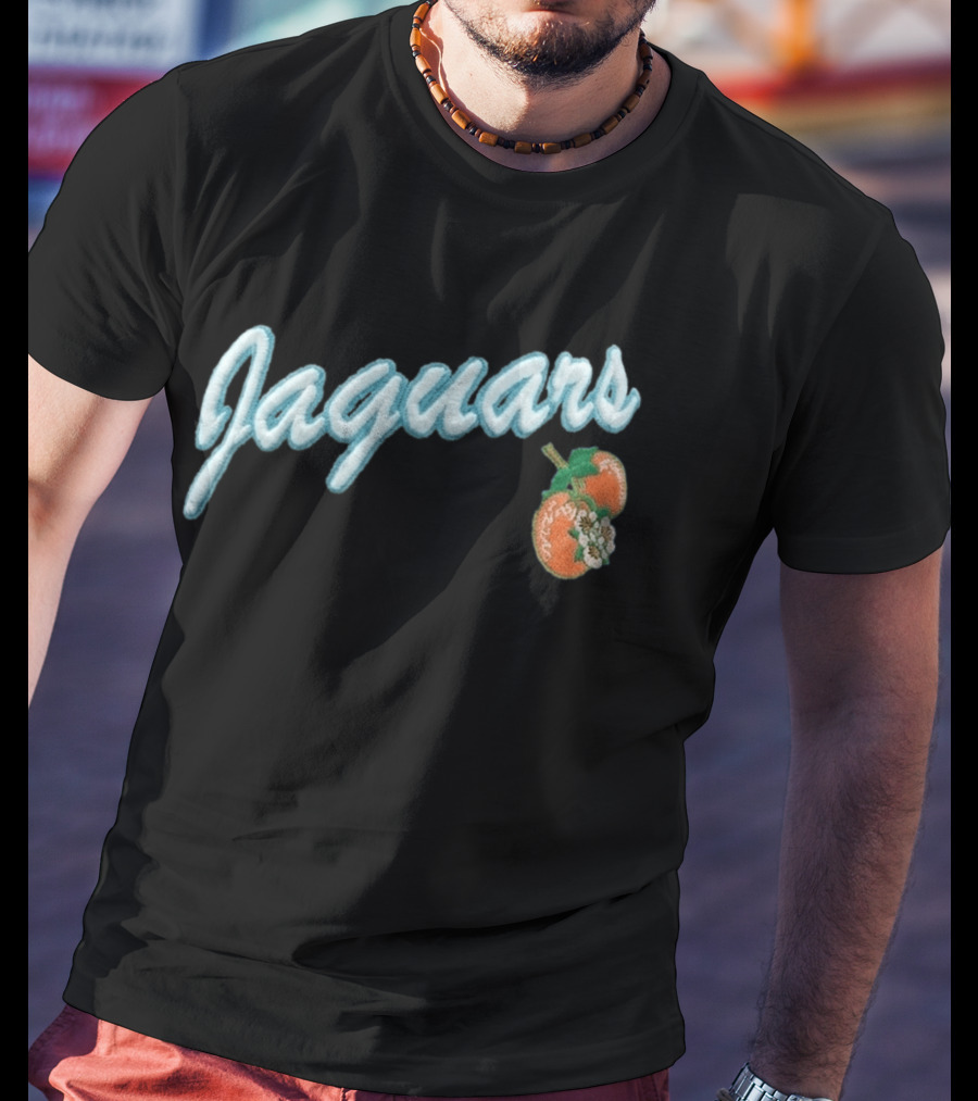Jaguars X LAFAVRE Black Corduroy Hat Peaches Embroidery T-Shirt