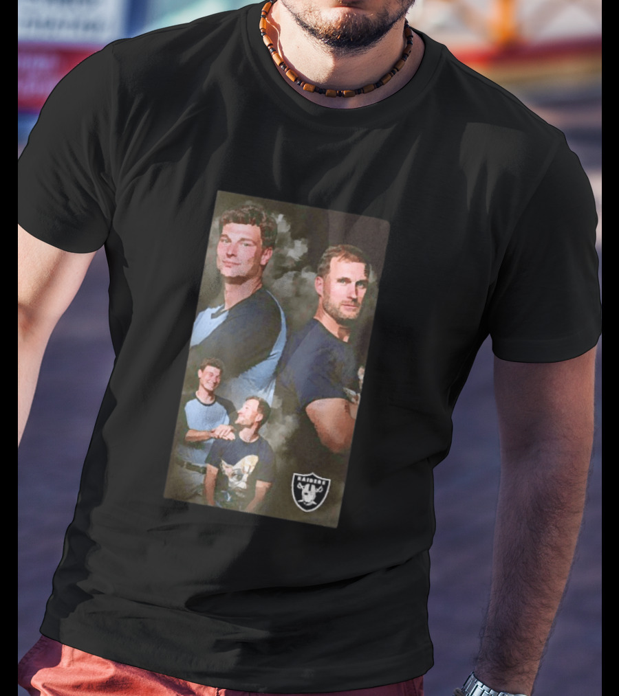 Las Vegas Raiders Kirk Cousins And Fernando Mendoza With Team T-Shirt