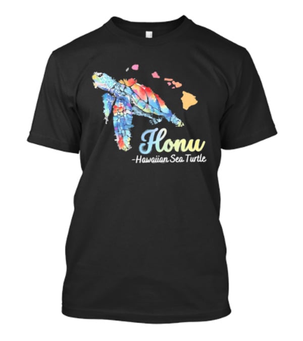 Honu Hawaiian Sea Turtle Watercolor T-Shirt