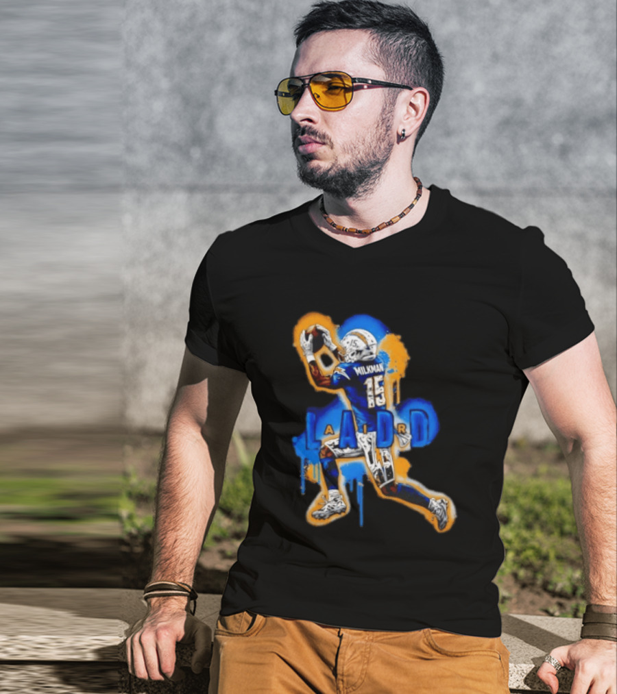 Milkman Keenan Allen 15 Ladd Air LA Los Angeles Chargers T-Shirt