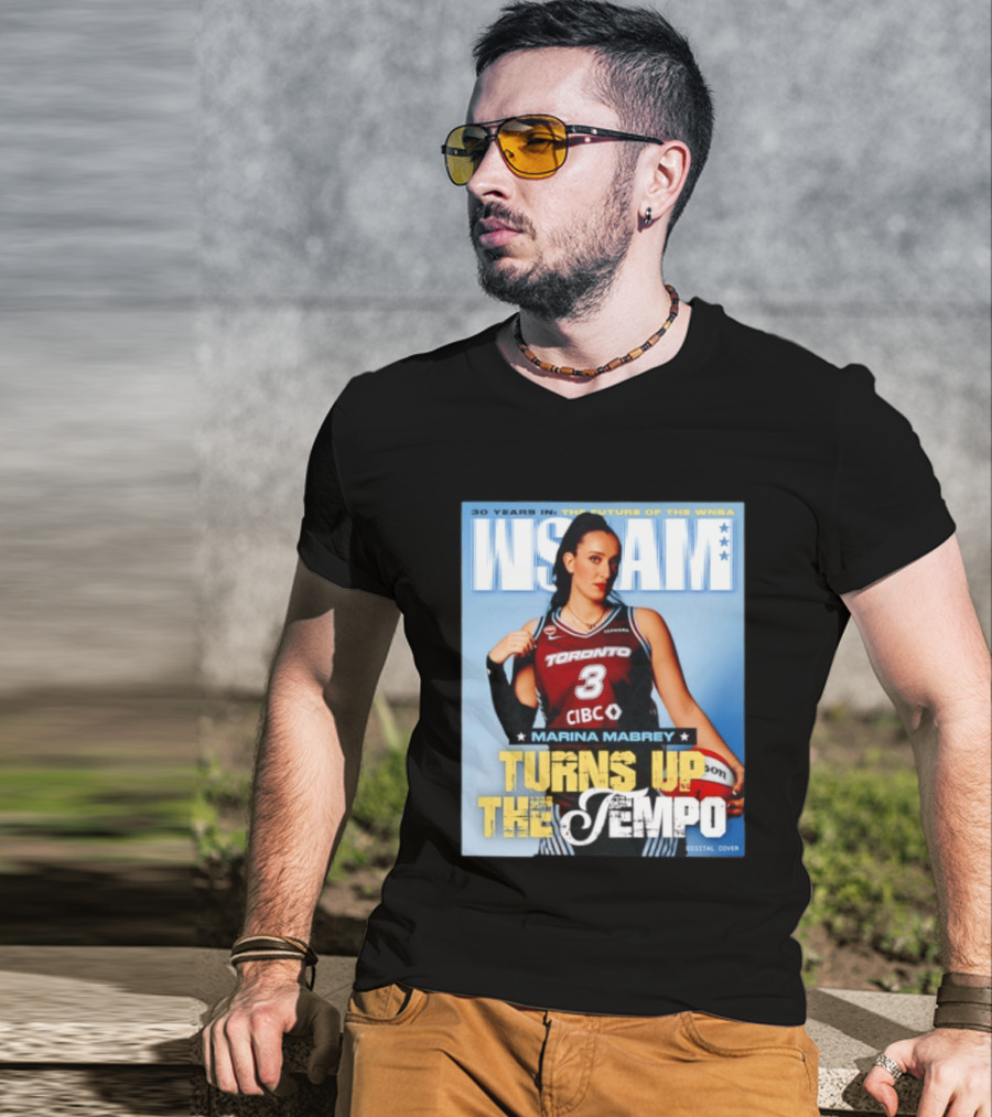 Marina Mabrey Turns Up The Tempo Toronto Basketball Slam Cover T-Shirt